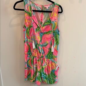 Lilly Pulitzer Floral Sleeveless Romper